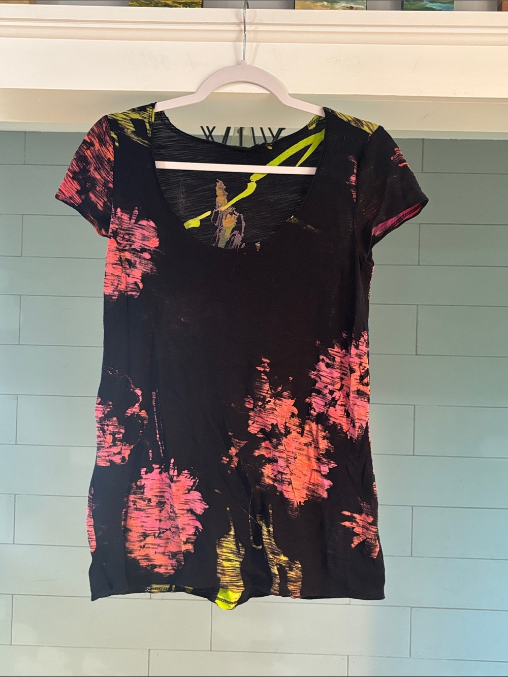 Martin‎ + Osa Black Tee with neon accents
